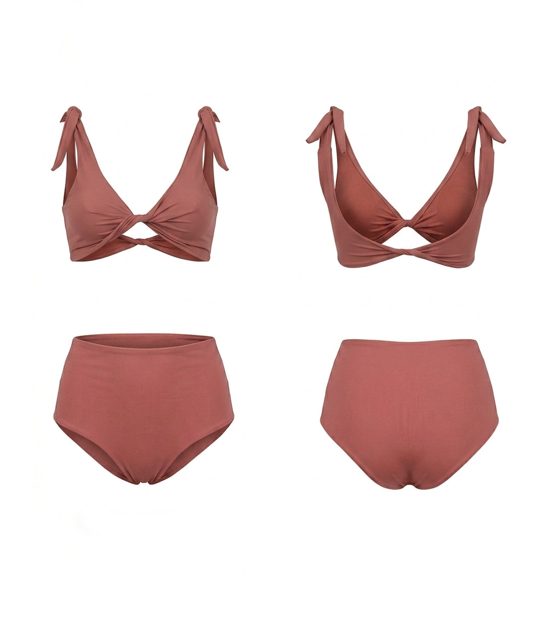 Slip Vita Alta double face Rame
