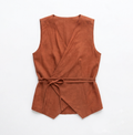 Gilet Ruggine Lino