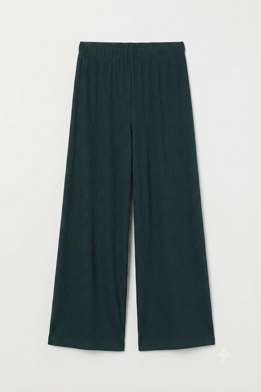 pantalone palazzo verde