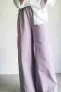 Pantaloni Vichy cacao