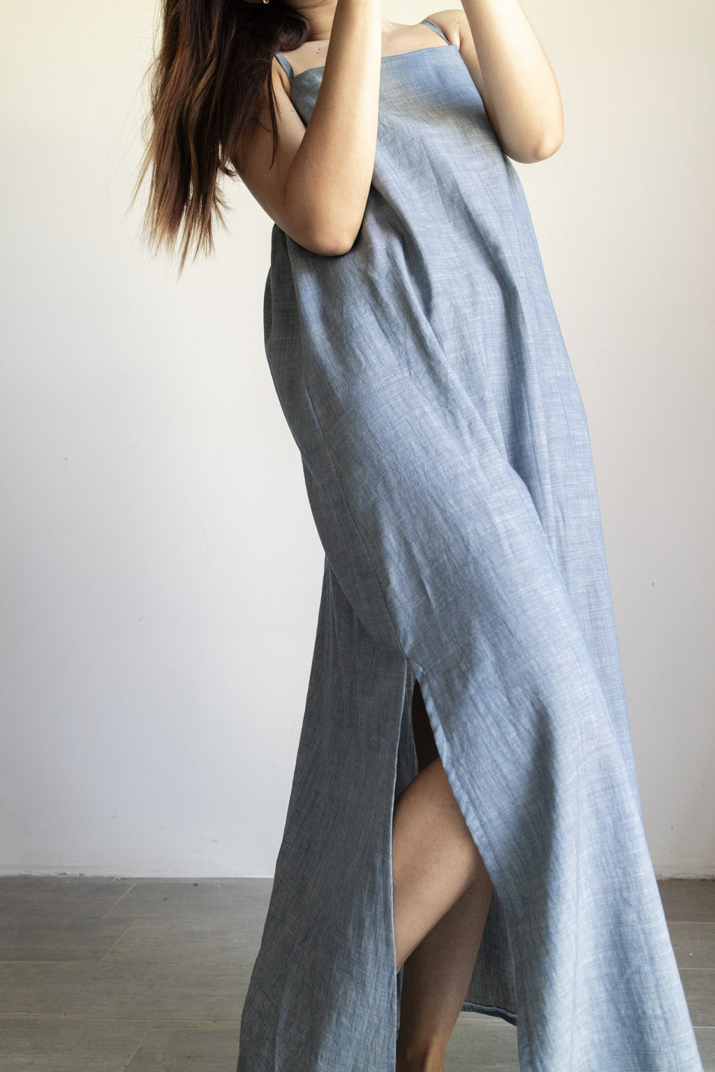 Porto Maxi Dress Light Blu