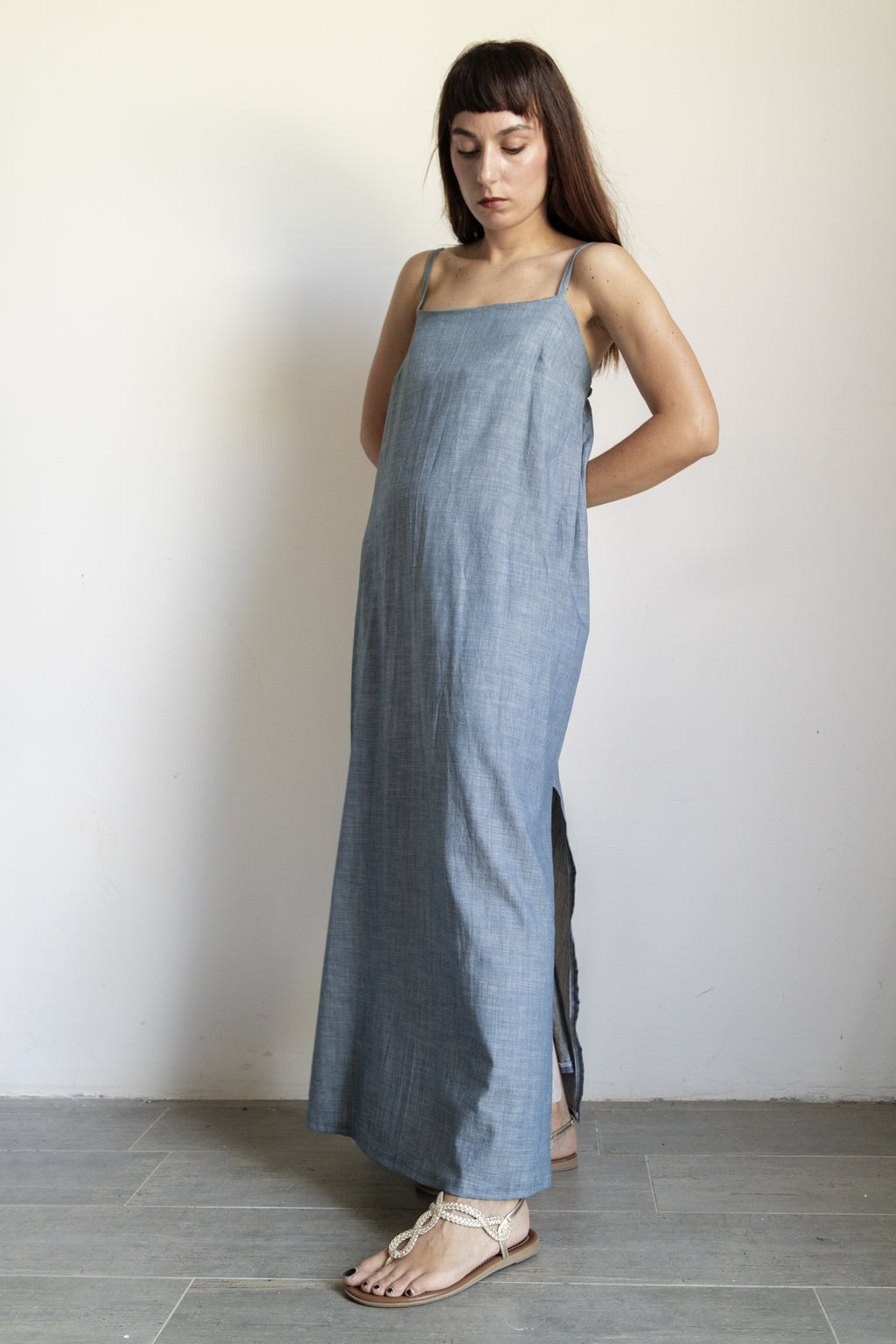 Porto Maxi Dress Light Blu