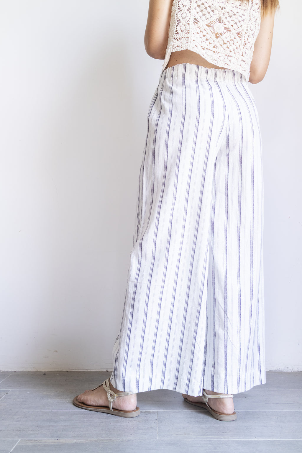 pantalone palazzo Lino a righe