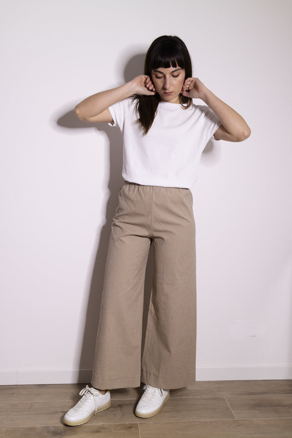 Pantalone Palazzo Micro Vichy Corda