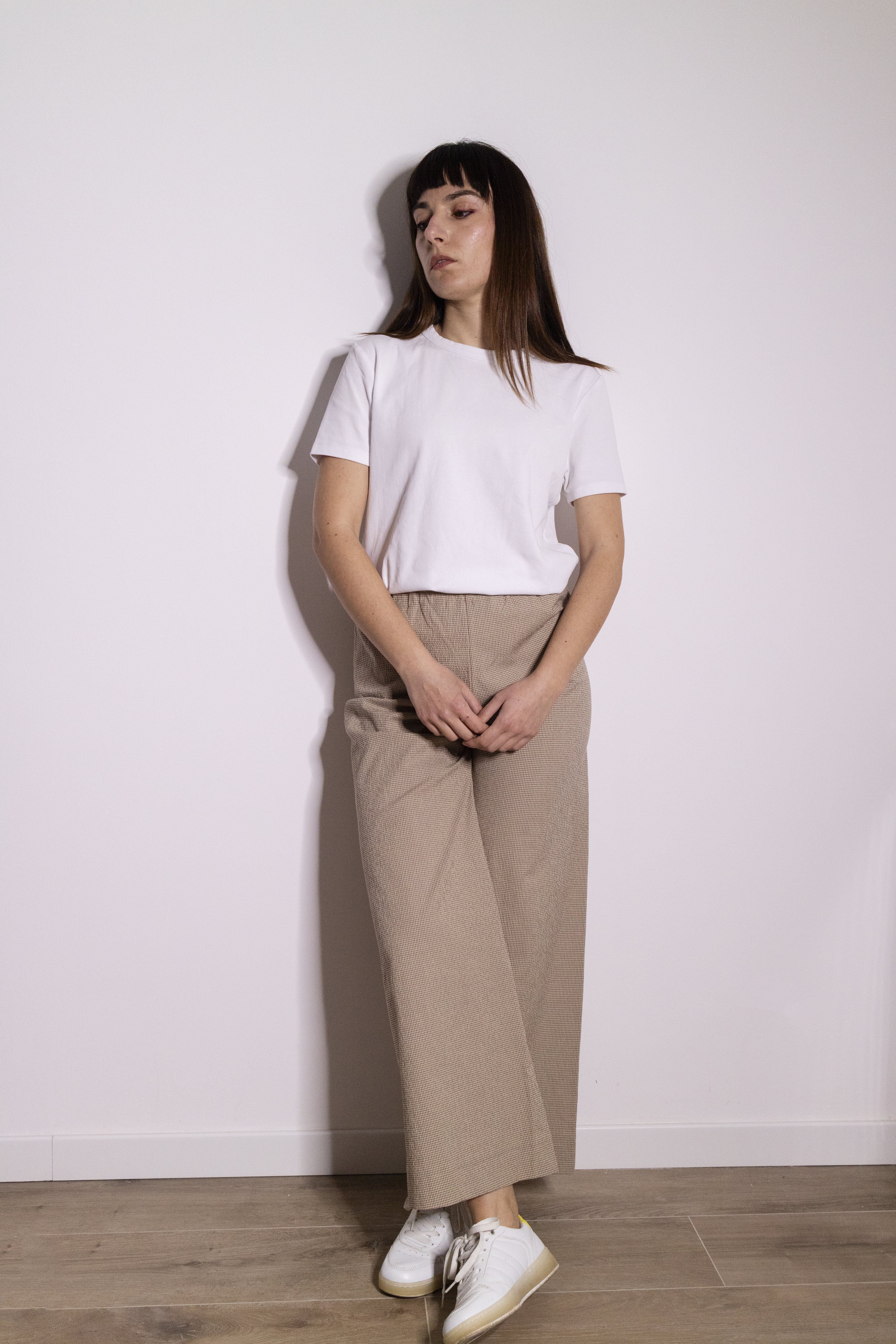 Pantalone Palazzo Micro Vichy Corda