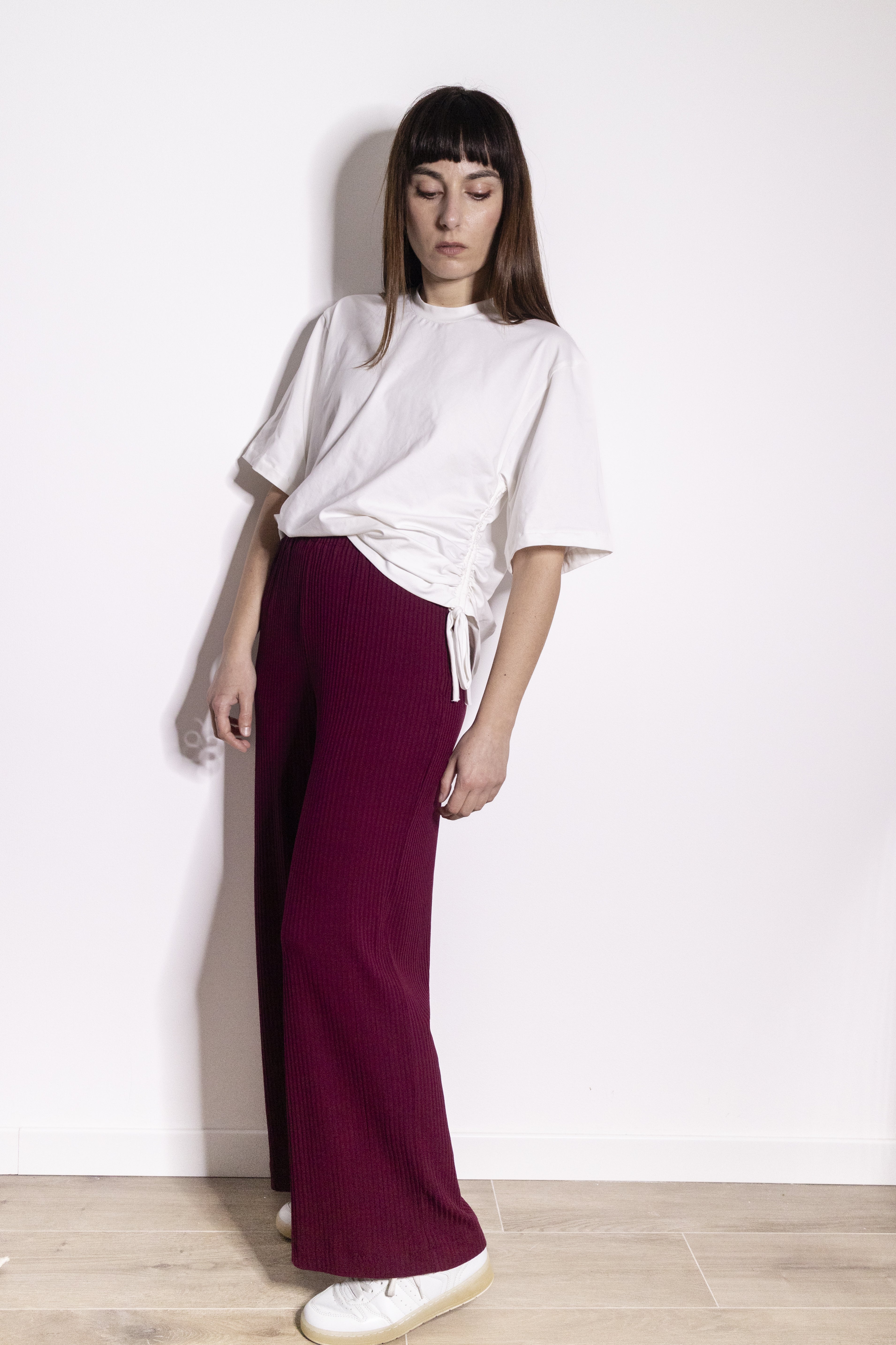 Pantalone Palazzo Bordeaux