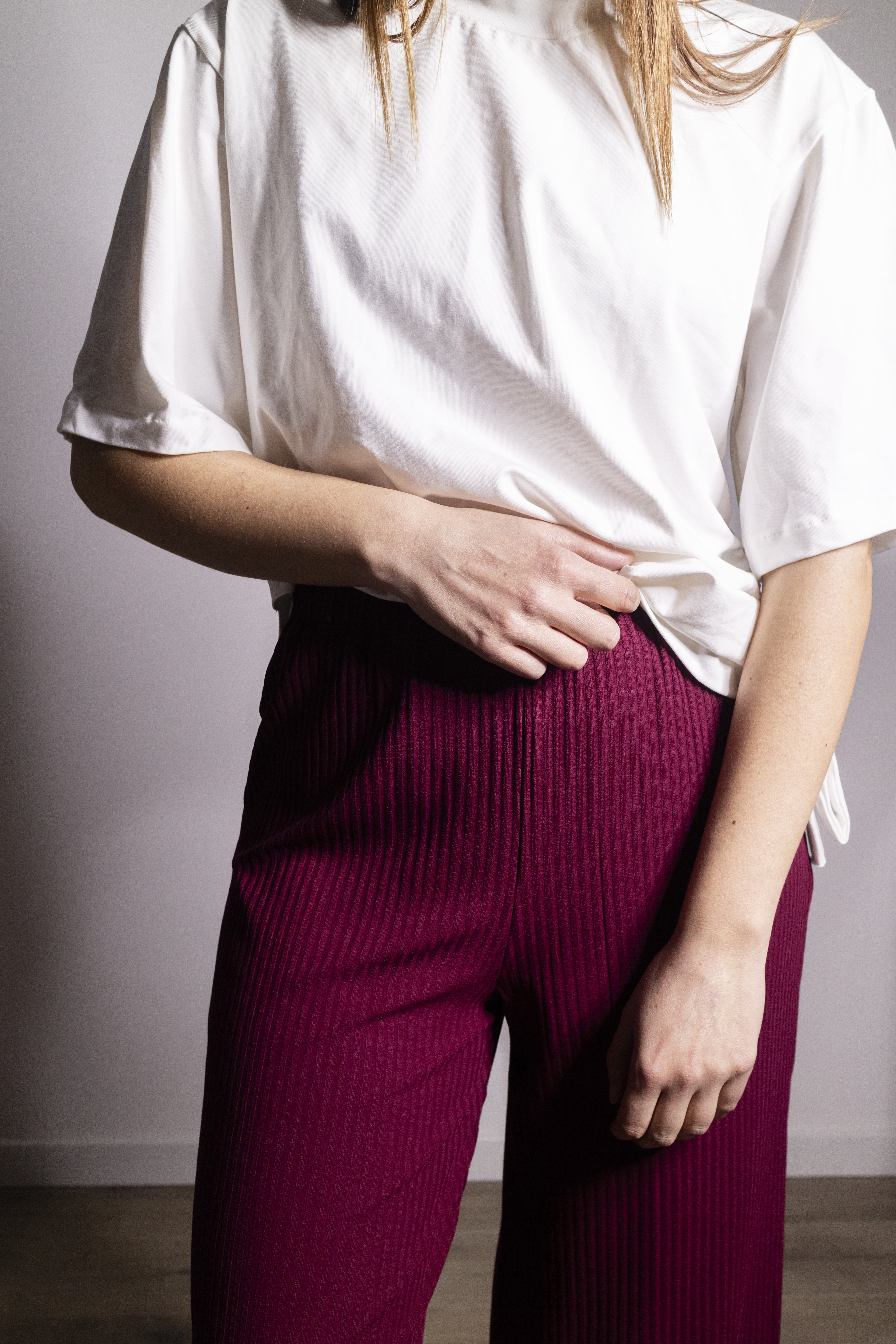 Pantalone Palazzo Bordeaux