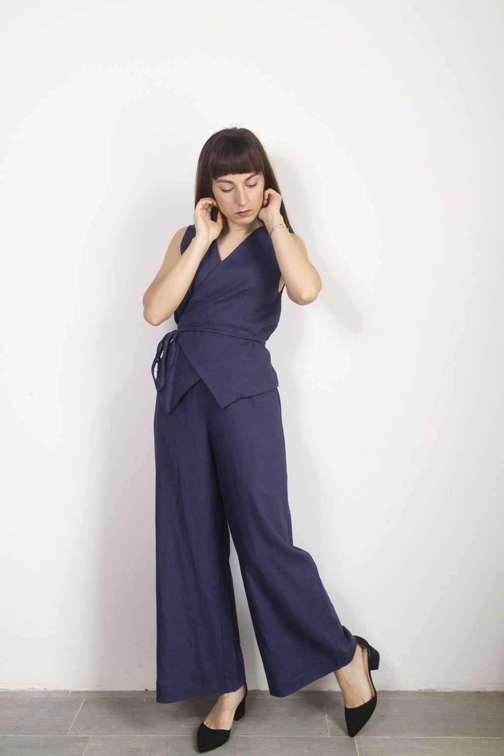 Gilet Blu con laccetto