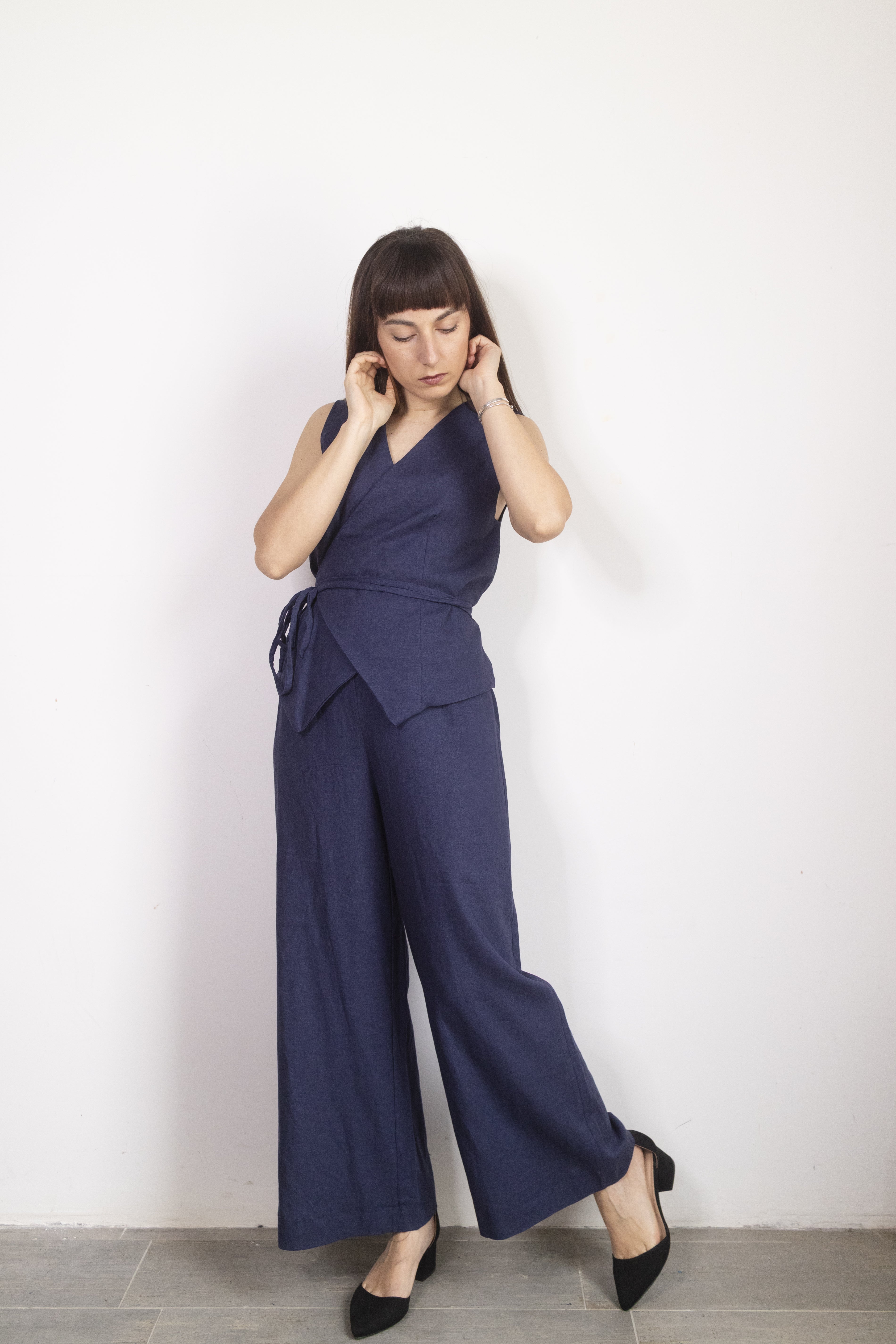Gilet Blu con laccetto