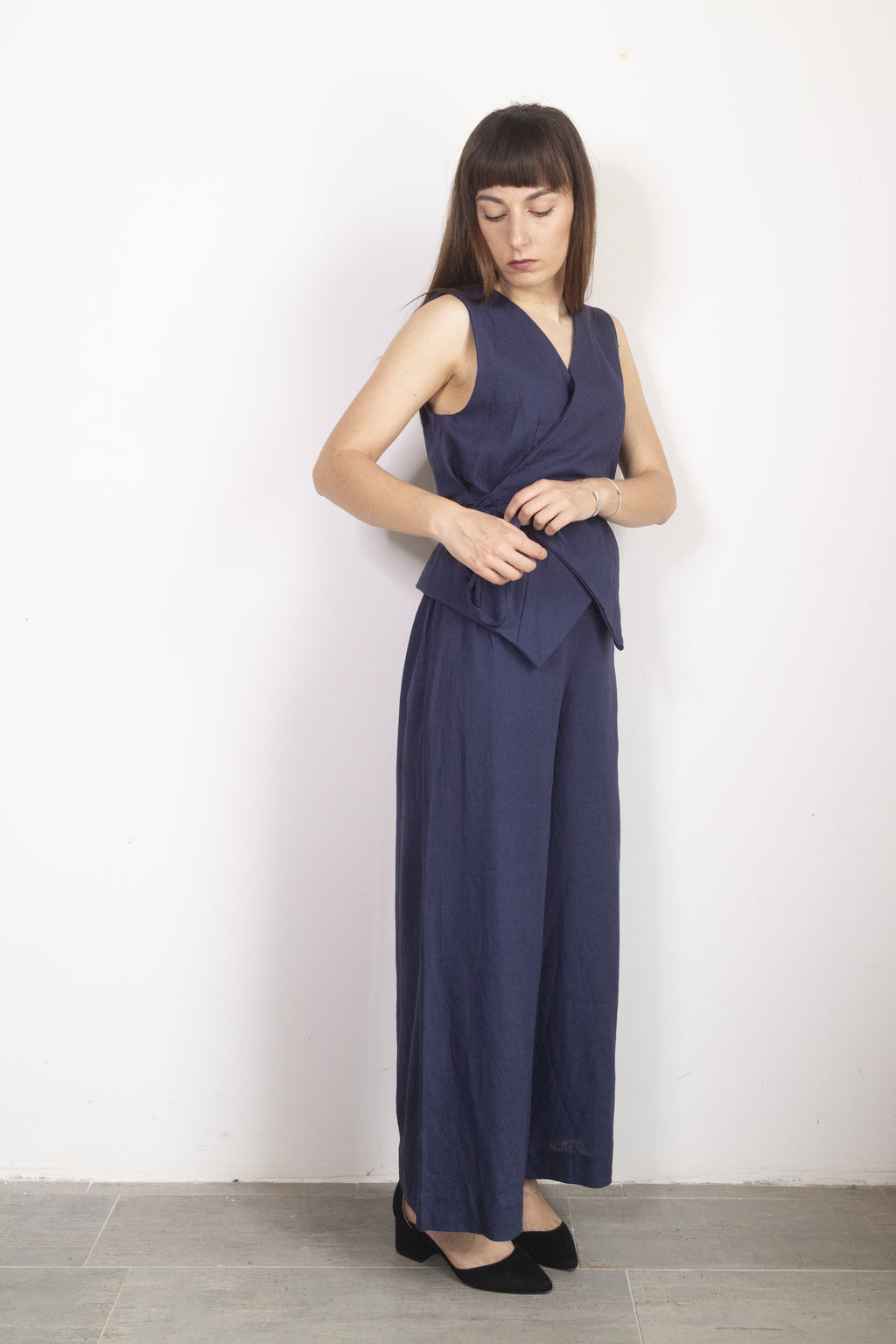 Gilet Blu con laccetto